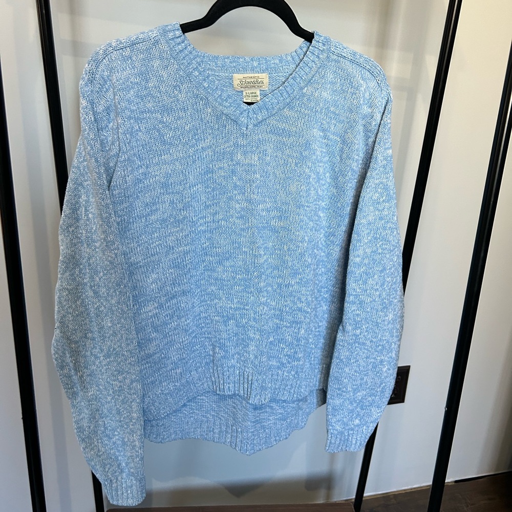 Vintage St. John’s bay light blue sweater 100% cotton
